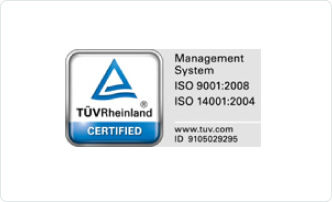 ISO9001、ISO14001認証取得